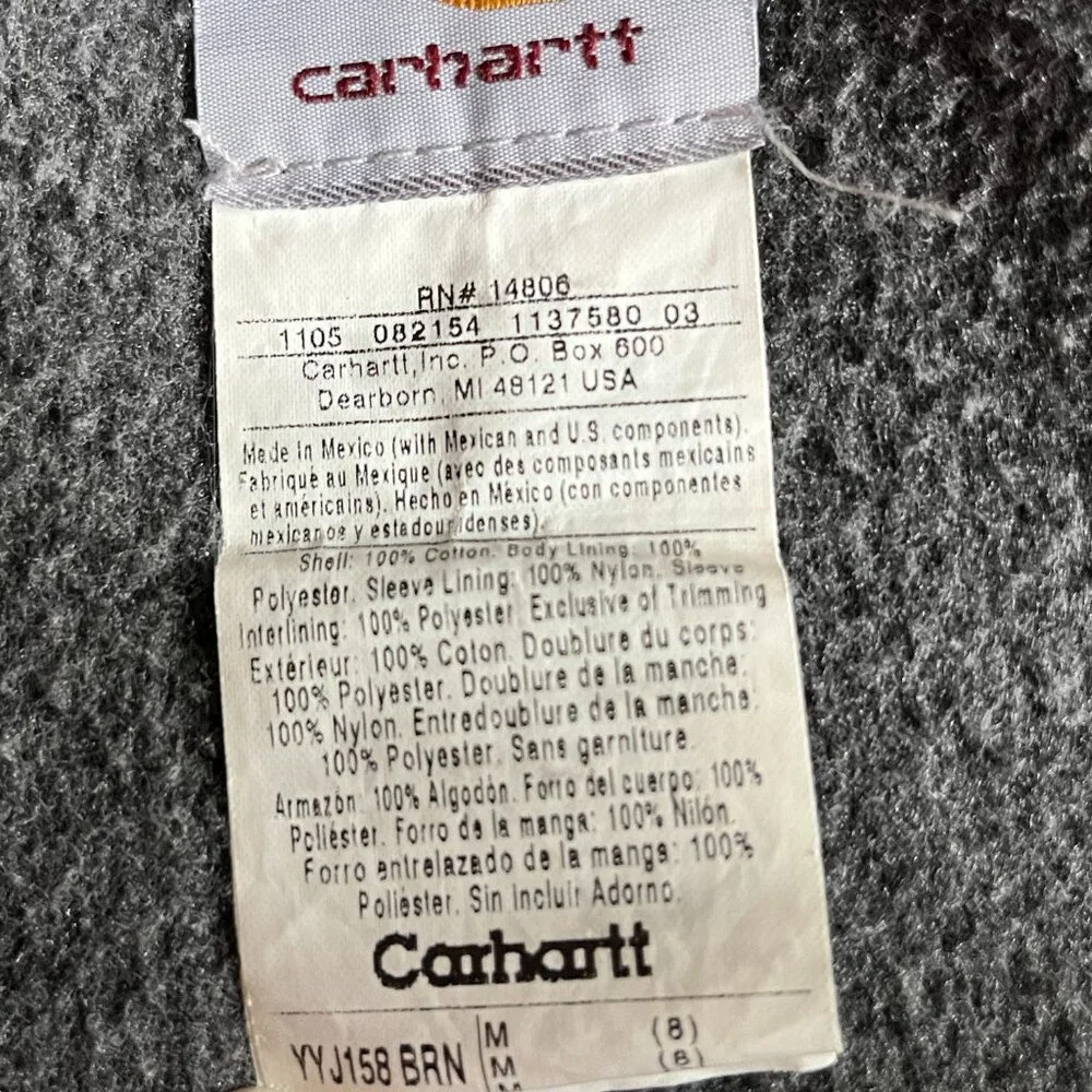 Carhartt vintage canvas jacket M 8